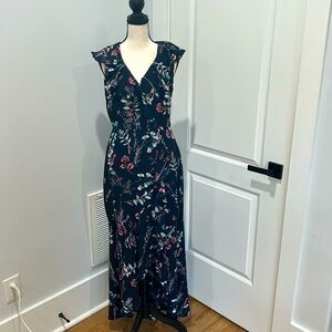 Long floral float dress
